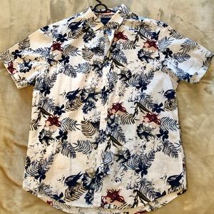 Denim and Flower Floral Button Down